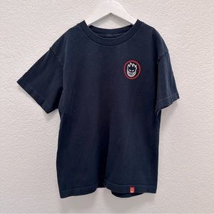 Spitfire Black “The End” Graphic Tee Youth Medium